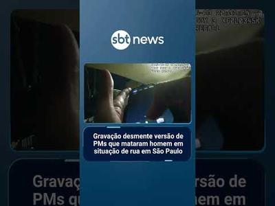 Gravação desmente versão de policiais que mataram homem em situação de rua em SP | #SBTBrasil