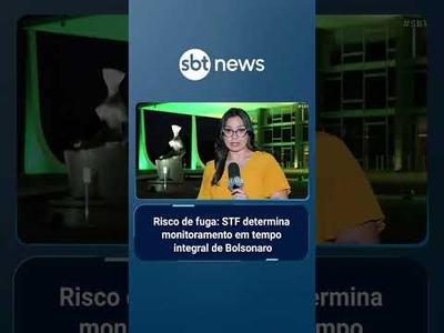 Bolsonaro passa a ser vigiado 24h por risco de fuga, determina STF | #SBTBrasil