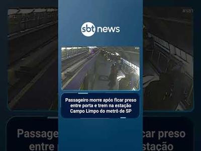 Passageiro morre esmagado entre porta e trem na estação de metrô em SP 