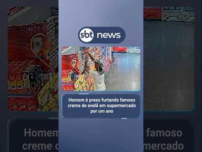 Homem é preso furtando famoso creme de avelã em supermercado por um ano