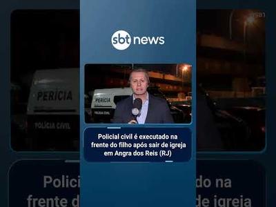 Policial é executado na frente do filho após sair de igreja em Angra dos Reis (RJ) | #SBTBrasil