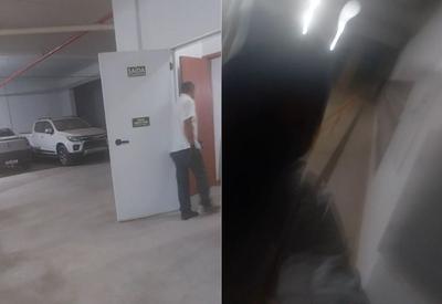 Corretora morta: síndico estava encapuzado e de luvas, mostra vídeo gravado por vítima
