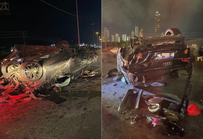 Acidente com carro de luxo deixa caminhoneiro morto na BR-101 em SC