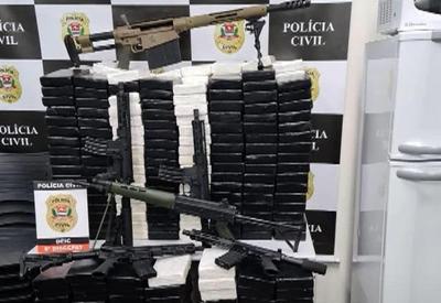 Polícia desativa depósito de drogas e armas do PCC em São Paulo