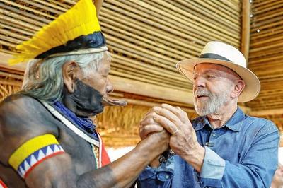 Em viagem ao Xingu, Lula é criticado por cacique Raoni por exploração de petróleo na Foz do Amazonas