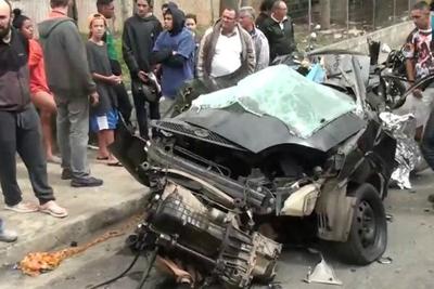 Acidente de carro deixa cinco mortos em Guarulhos, na Grande SP