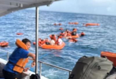 Embarcações batem em Morro de São Paulo a caminho de Salvador