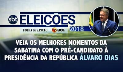Álvaro Dias tentará acabar com reeleição e discorda de ´balcão de negócios´