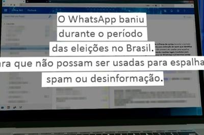 Aplicativo Whatsapp cancela contas de empresas de mensagens após denuncias de fake news
