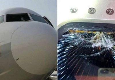 Avião chinês faz pouso de emergência após rachadura em cabine