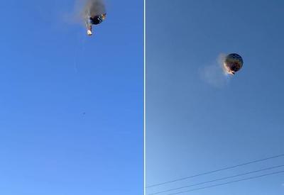 Oito pessoas morrem em queda de balão em SC