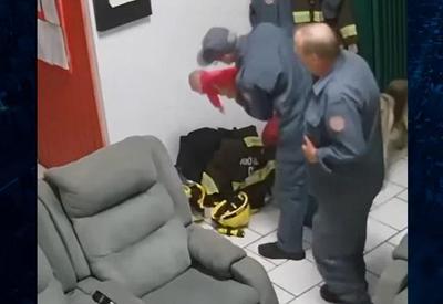 Bebê de 1 mês é salva por bombeiro em Canela (RS)