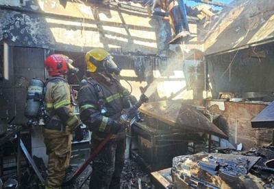 Troca de botijão de gás provoca explosão em restaurante de Minas Gerais