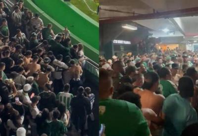 Volta do Santos à elite do Campeonato Brasileiro tem briga de torcidas em Curitiba 
