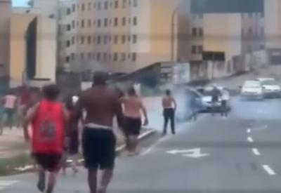 Torcedores de Atlético Mineiro e Flamengo brigam antes da final da Copa do Brasil