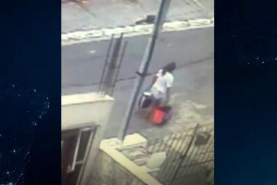 Câmera flagra mulher abandonando bebê em rua de São Paulo