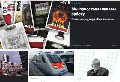 Jornal independente Novaya Gazeta suspende operações na Rússia