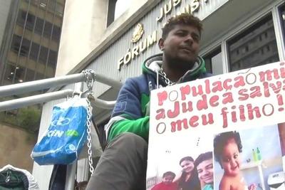 Carpinteiro faz greve de fome para tentar salvar a vida do filho