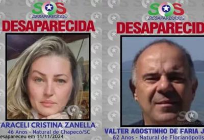 Casal de Santa Catarina está desaparecido há 9 dias