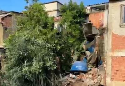Seis casas desabam na zona norte do Rio de Janeiro