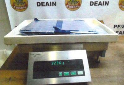 PF apreende mais de 10 quilos de cocaína em aeroporto de SP