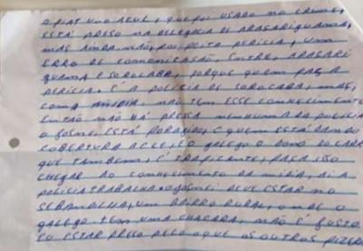 Caso Vitória Gabrielly: condenado manda carta ao pai da criança
