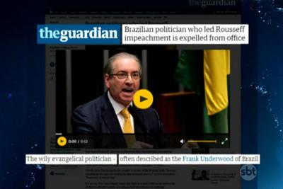 Cassação do mandato de Cunha é destaque na imprensa internacional