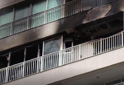 Apartamento pega fogo na Barra da Tijuca, no Rio de Janeiro