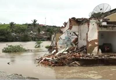 Sobe para 37 cidades número de cidades afetadas pela chuva em Alagoas