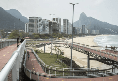 Pedalando sobre as ondas: Aventura ciclística de Copacabana a Jacarepaguá