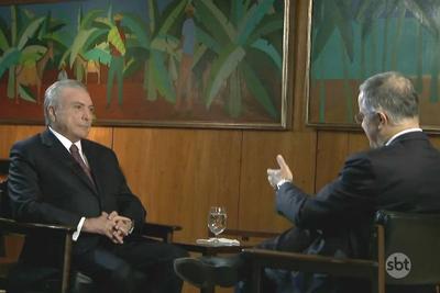 Confira a íntegra da entrevista exclusiva de Michel Temer para o SBT