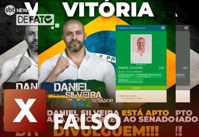 FALSO: Daniel Silveira não teve candidatura ao Senado deferida