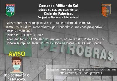 Sob a mira do Planalto, Silva e Luna faz palestra para militares