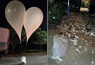 Coreia do Norte diz que vai cessar do envio de balões com lixo para a Coreia do Sul