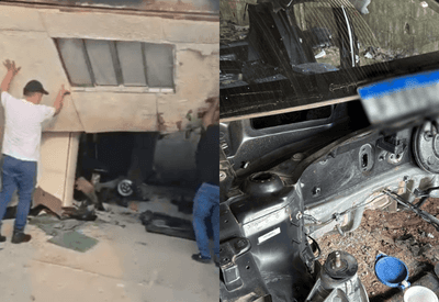 Polícia derruba parede falsa e descobre desmanche ilegal de veículos na zona leste de SP