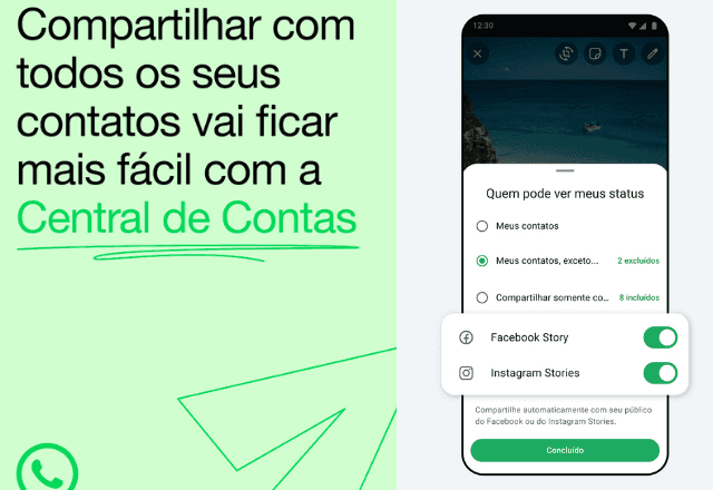 Agora você pode compartilhar o mesmo status no WhatsApp, Facebook e Instagram; entenda 