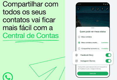 Agora você pode compartilhar o mesmo status no WhatsApp, Facebook e Instagram; entenda 