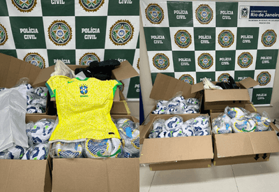 Polícia prende três suspeitos de desviarem materiais esportivos da CBF avaliados em R$ 50 mil