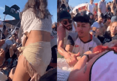 Vídeo mostra briga de fãs de Lady Gaga disputando espaço nas areias de Copacabana 