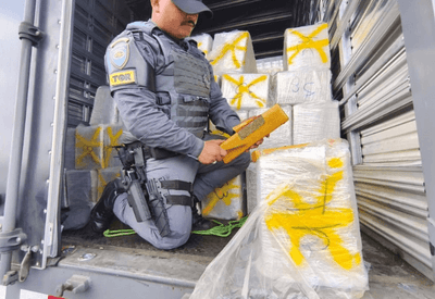 PM paulista encontra quase 1 tonelada de maconha escondida em caminhão 