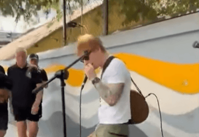 Polícia interrompe apresentação surpresa de Ed Sheeran na Índia