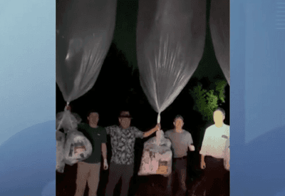 Ativistas sul-coreanos enviam balões com dinheiro e K-pop para a vizinha do Norte