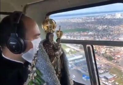 Do céu, imagem de Nossa Senhora de Nazaré abençoa contra o coronavírus