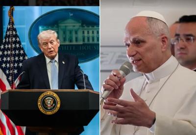 Trump chama Papa Leão XIV de 'fraco'; pontífice diz que seguirá defendendo a paz e o diálogo