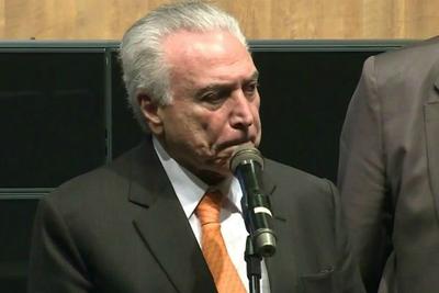 Durante evento, Temer diz que Brasil vive momento político difícil