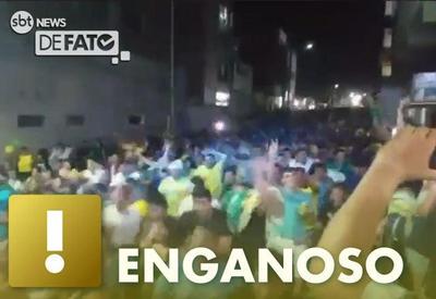 ENGANOSO: Vídeo com apoiadores de Bolsonaro não foi em Alagoas
