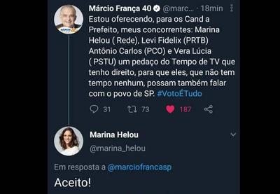 Márcio França oferece tempo de TV para candidatos nanicos