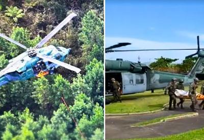 Piloto acenou ao ser localizado, diz tenente da FAB que atuou em resgate em Santa Catarina