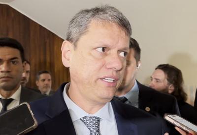 "Olhe os números", diz Tarcísio ao defender Derrite na segurança pública de São Paulo