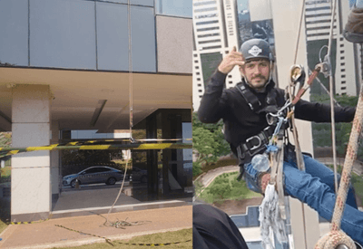 Trabalhador de 40 anos morre após queda enquanto lavava fachada de prédio no DF